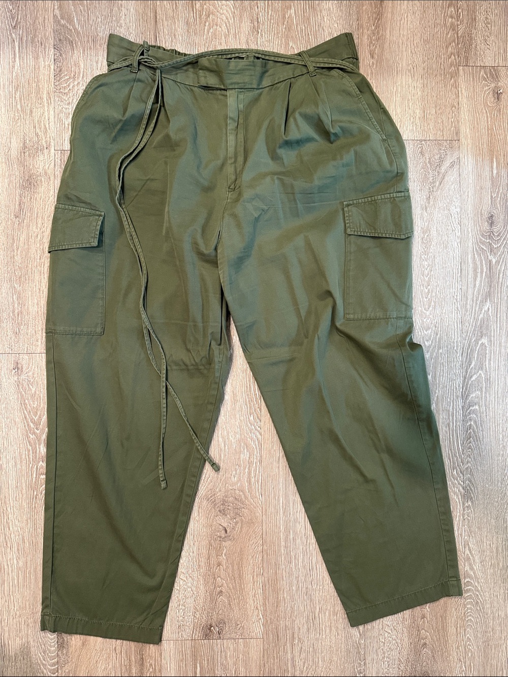 GAP Olive Green Straight-Leg Cargo Pants